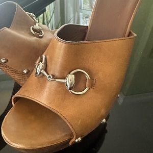 Gucci Horsebit Leather slide clogs